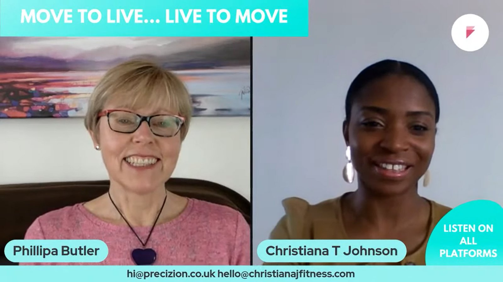 Christiana T Johnson is a certified fitness and nutrition coach - precizion podcast phillipa butler uk